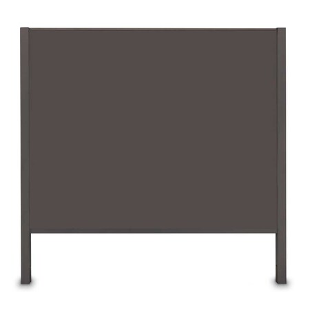 United Visual Products Corkboard, Single Door, Radius Frame, 36x36", Black/Black UV7002-BLACK-BLACK